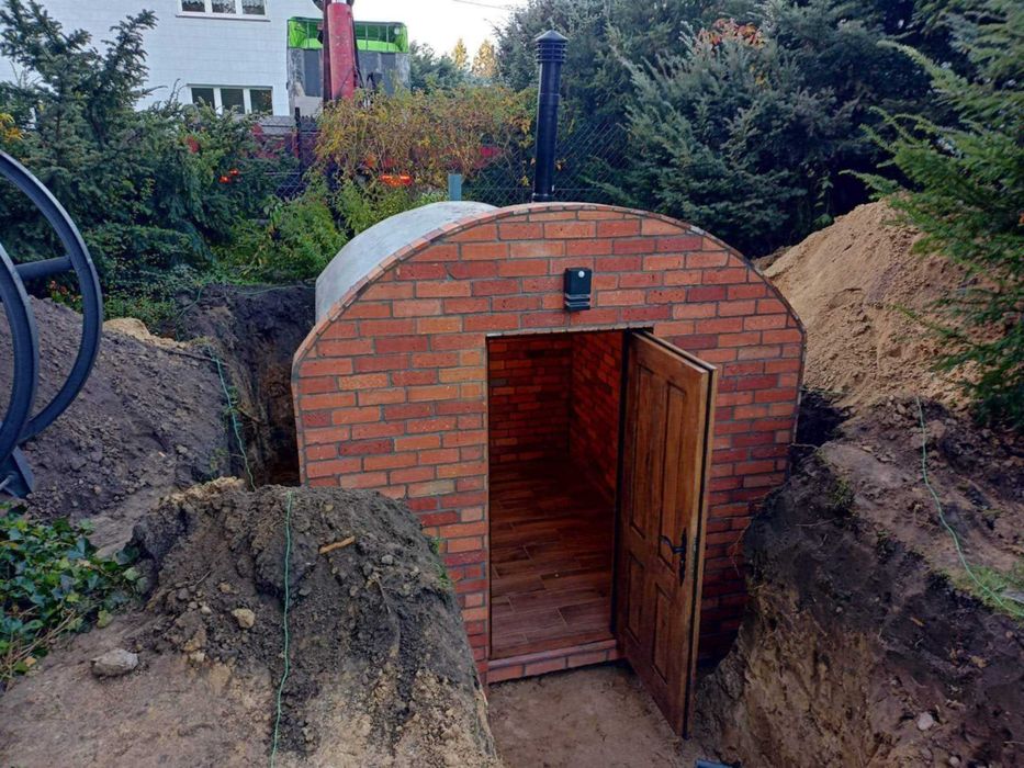 schron , piwniczka betonowa , ziemianka , piwnica , sauna ogrodowa