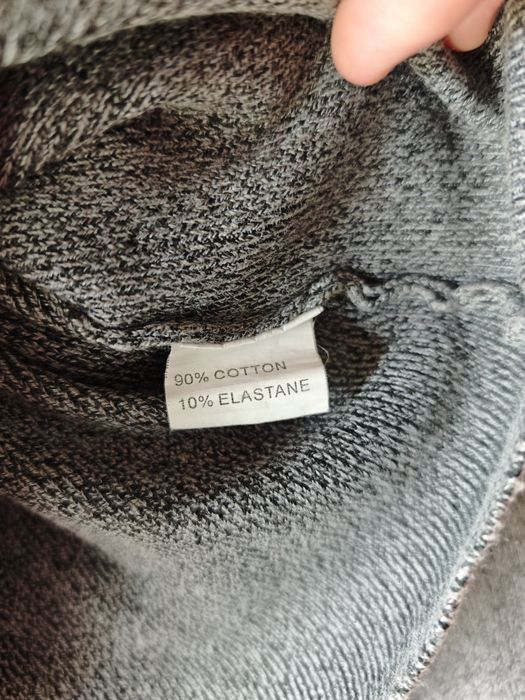 Sweter z bawełny rozmiar M szary