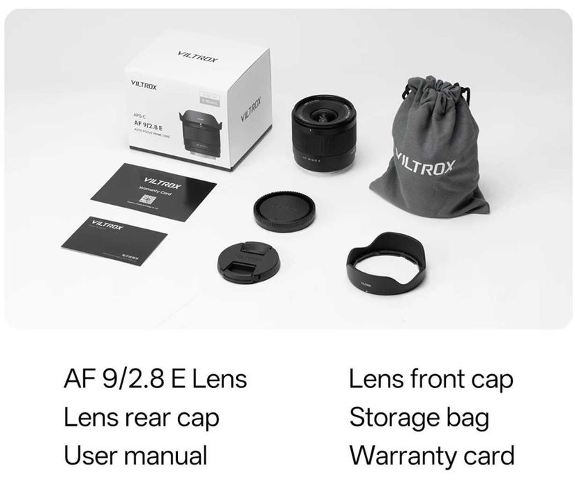 Objectiva/ Lente Viltrox AF 9mm F2.8 Air APS-C para Sony E-Mount ( NOVA) + (Oferta filtro ND)