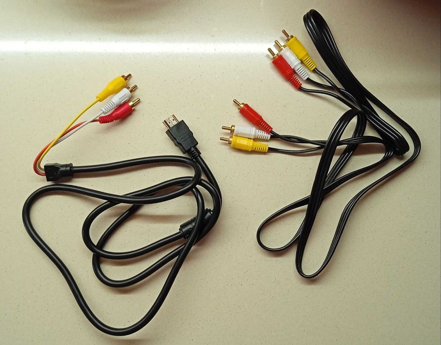 Cabos Scart (21 pinos), HDTV-RGB e audio