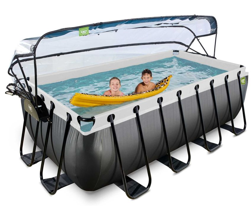 Розпродаж! Басейн каркасний EXIT з куполом 400х200х122 з підігрівом