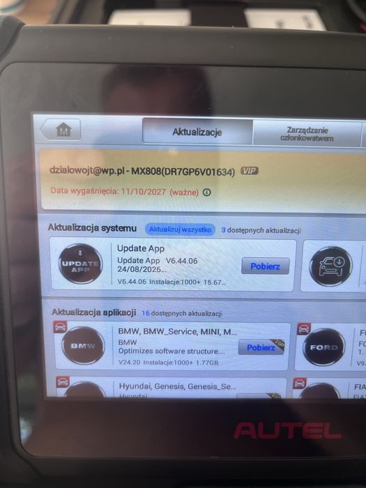 Tester diagnostyczny Autel MX808 jak nowy+licencja