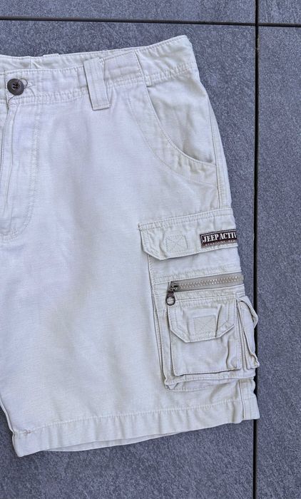 Spodenki męskie JEEP ACTIVE szorty cargo kremowe r. 36 (XL)
