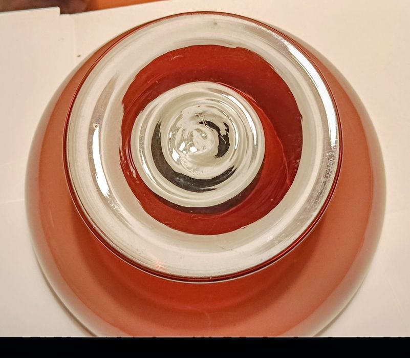 Taça / Fruteira Vintage em Vidro Opalino – Anos 50/60