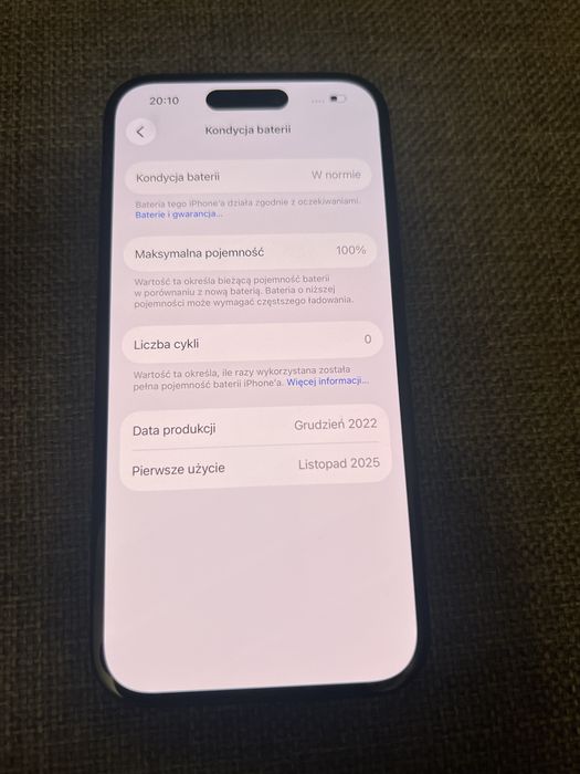 Iphone 15 256gb, 100% bateria, gwarancja
