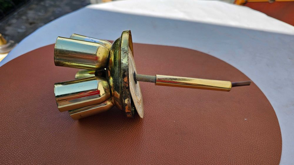 Stara mosiężna głowica do lampki,lampy