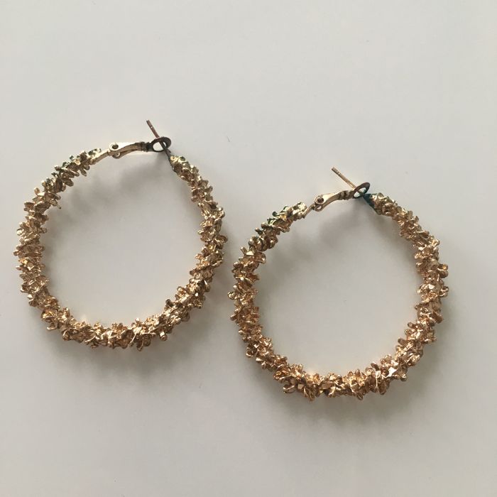 Kolczyki Koła imitujące złote