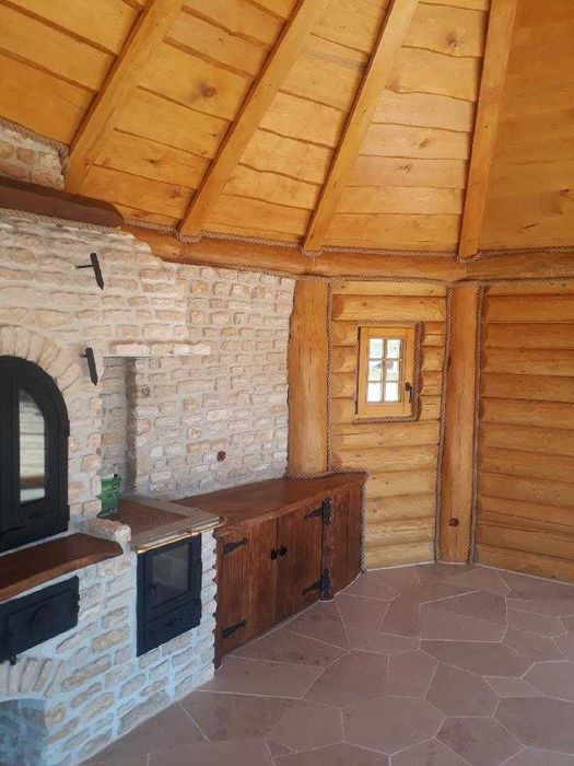 Altana biesiadna, kryta strzechą-PERKOZ