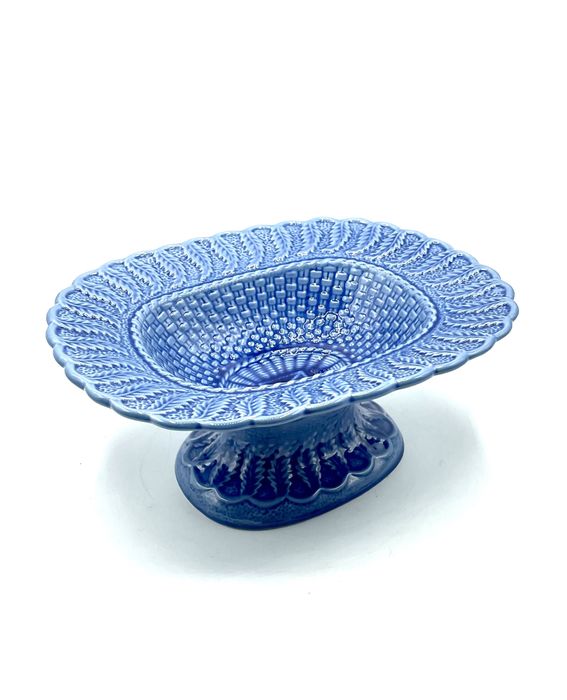 Cesta Azul Trama Basketweave Blue Bordalo Pinheiro