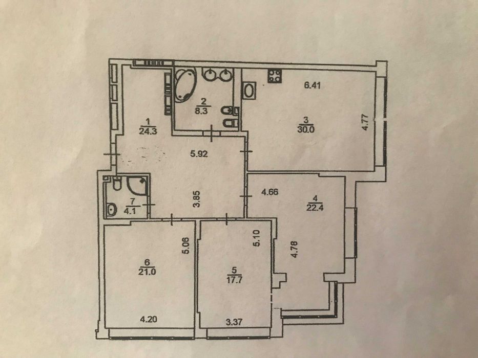 ул.Трускавецькая 2-А, продажа без %,  ЖК «RiverStone» 3-х комнатная -128 кв.м.под ремонт, Генератор.