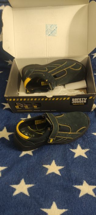 Замшевая рабочая обувь с низким вырезом, 45р