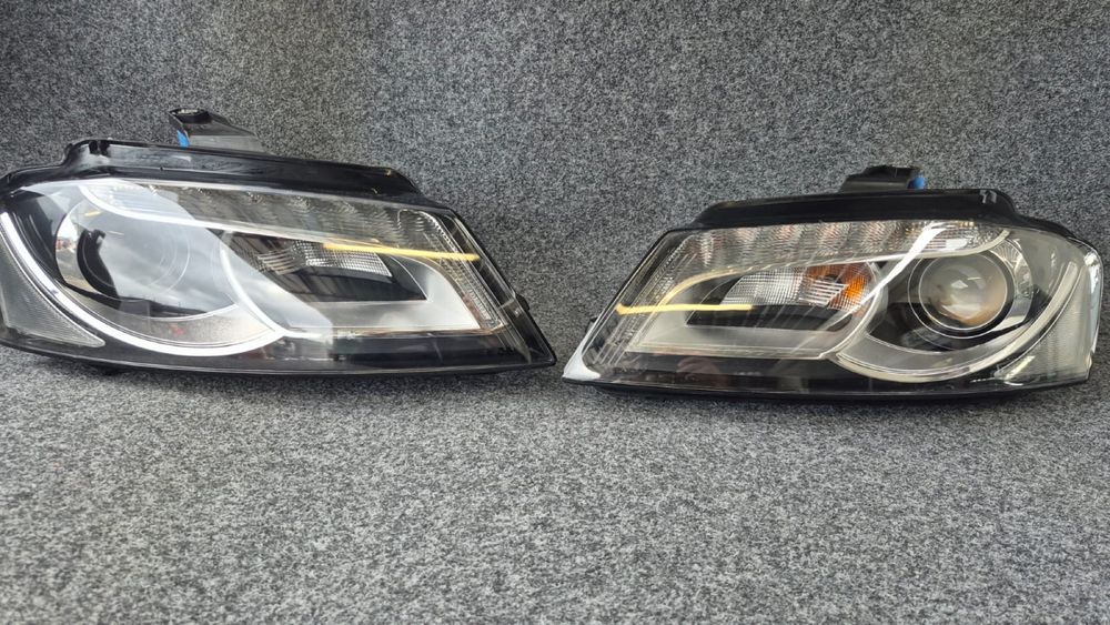 Lampy komlet  audi a3 8p xenon 08 -12 rok