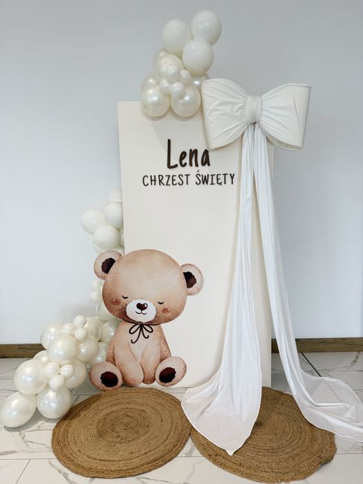 Ścianki balonowe, personalizowane dekoracje, dekoracje stołu