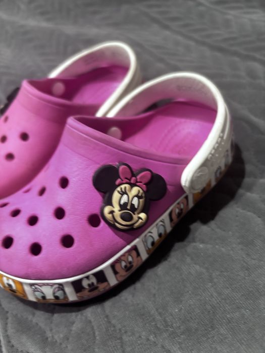 Crocsy  klapki myszka miki, dzieciece buty minie mouse, rozm 24-25