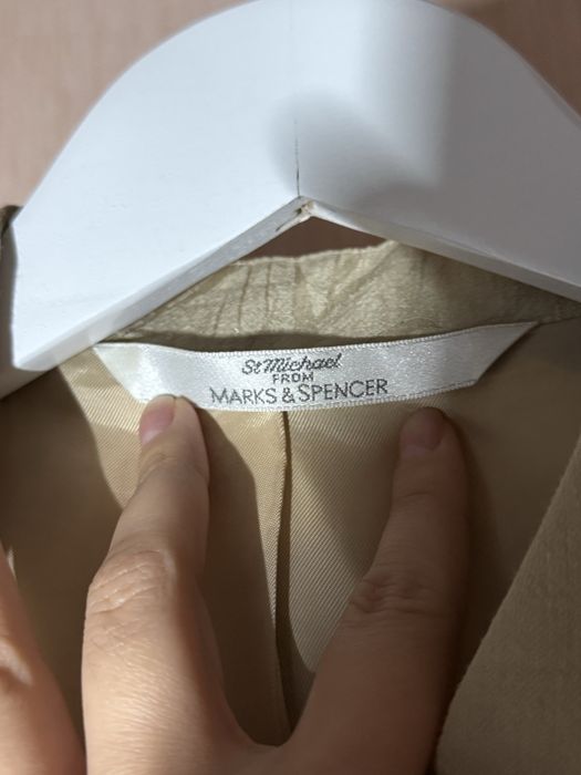 Подовжений піджак з льону Mark&Spencer