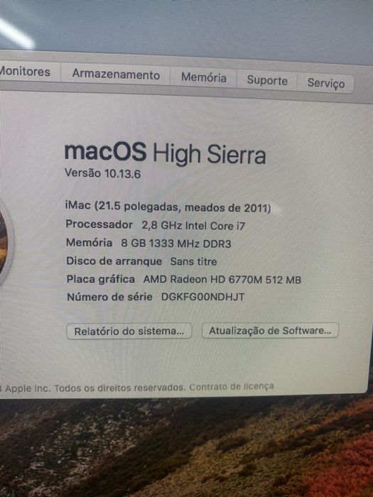 iMac 21.5" 2011 Core i7