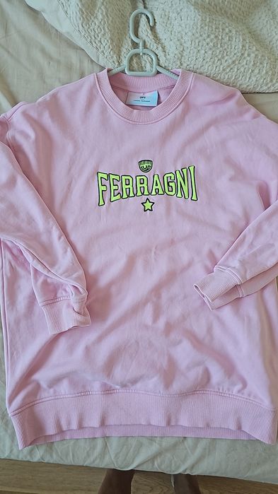 Bluza L/XL Calvin Klein miętowy i Różowa Chiara Ferragni