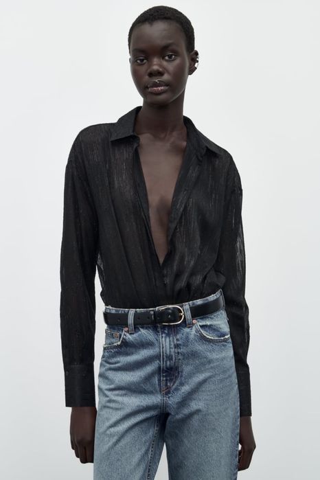 Сорочка, блуза, рубашка ZARA