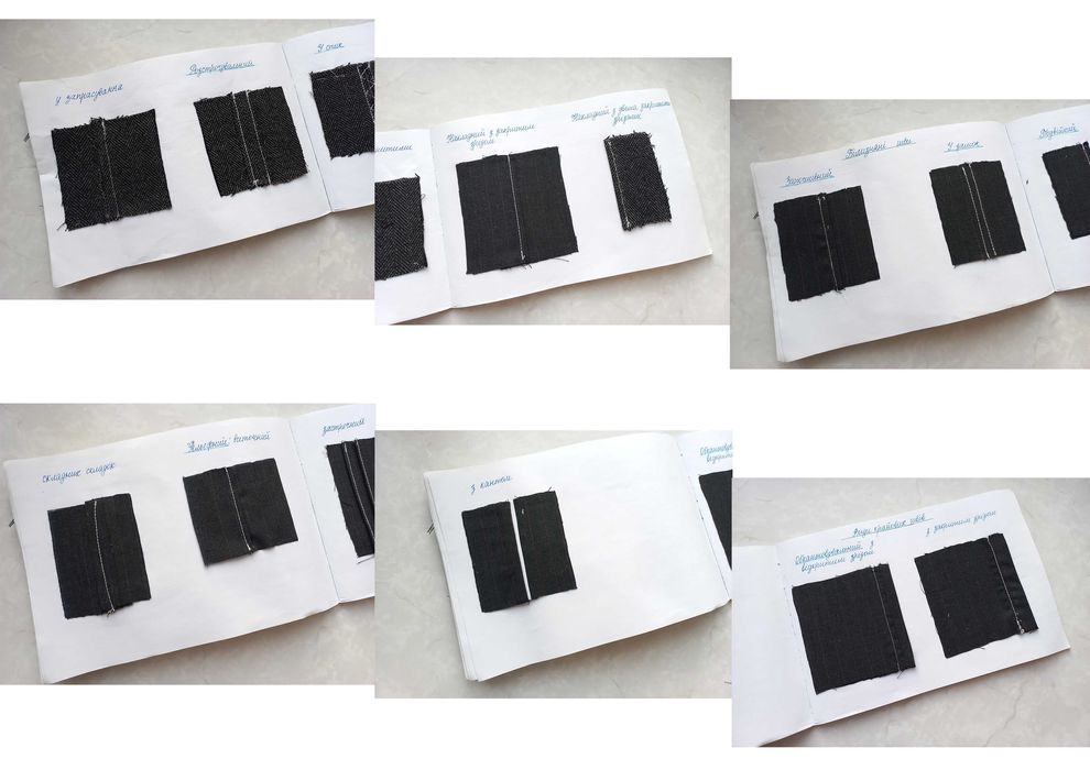 Технологія швейних виробів зразки пошиття практика Швейна технологія