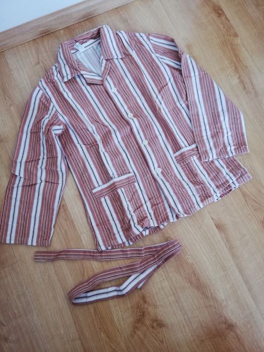 Nowa piżama męska flanelowa roz S /M - PRL