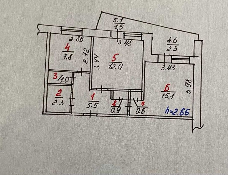 Продаю 2-кімнатну квартиру на Намиві.ц6