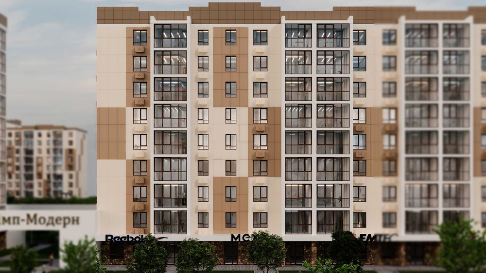 ЖК "ОЛІМП-МОДЕРН" двокімнатна квартира — 78,0 м²