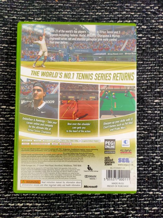 Virtua Tennis 2009 Xbox 360