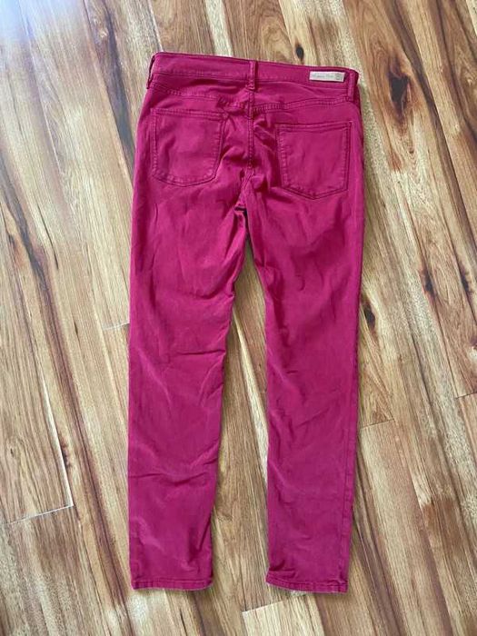 Massimo dutti spodnie skinny rurki bordo czerwone m s 38 36 basic
