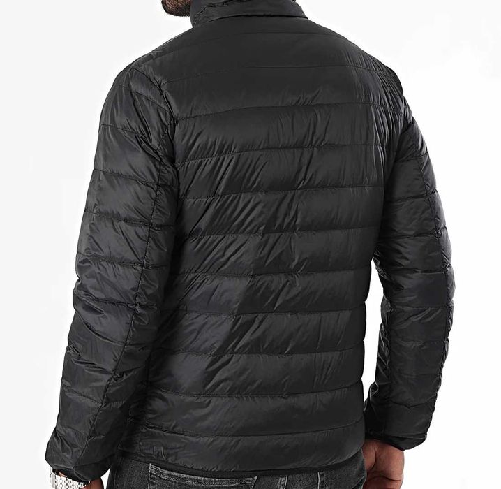 EMPORIO ARMANI EA7 włoska kurtka ocieplana BLACK/GOLD