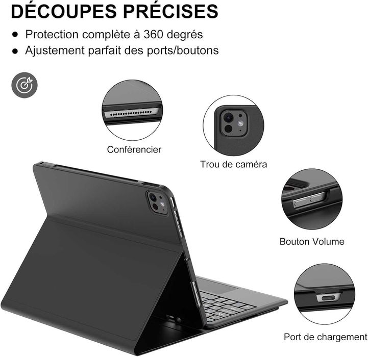 JADEMALL etui klawiatura touchpad do iPad Pro 11" iPad Air 4 Air 5