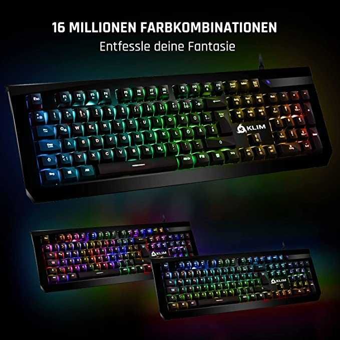 Klawiatura mechaniczna Klim Domination, RGB