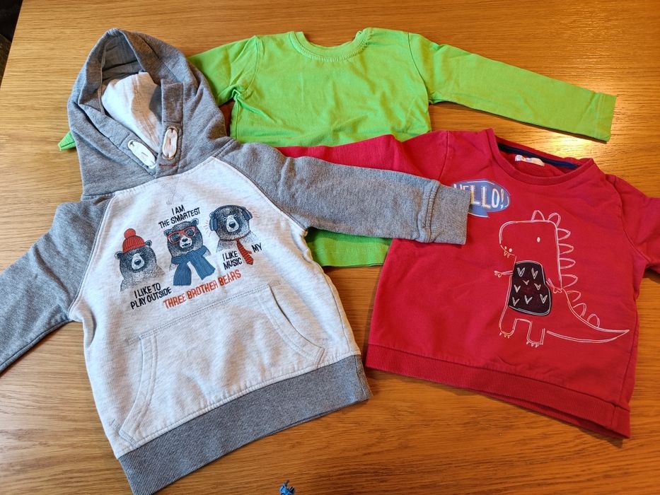 Bluza bluzka jesień zima zestaw 3 szt. r.86