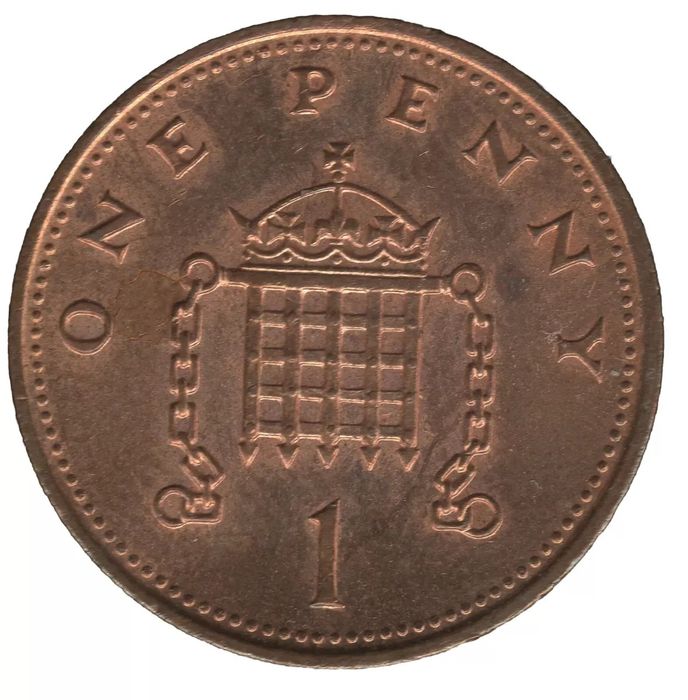 Moeda de um centavo 1988 Elizabeth II