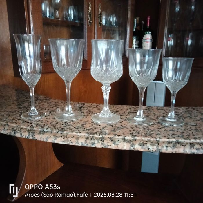 Jogo de copos cristal