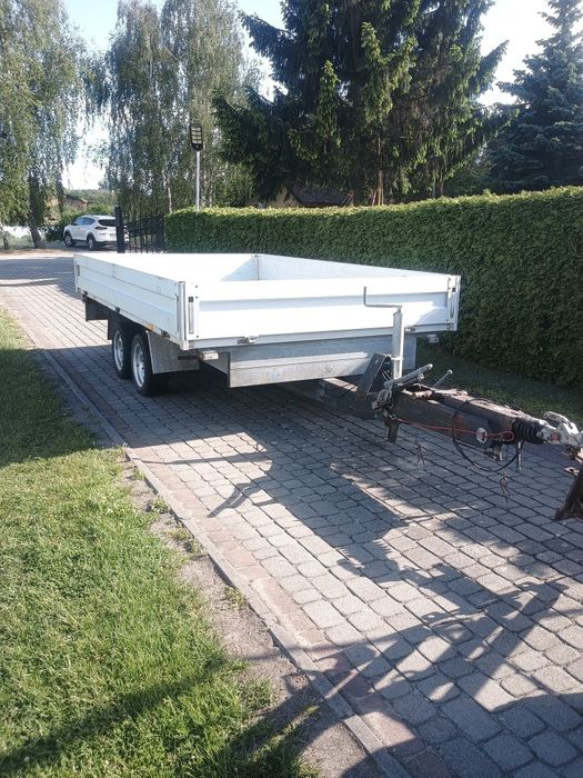 Przyczepa platforma laweta do minikoparki DMC 3500