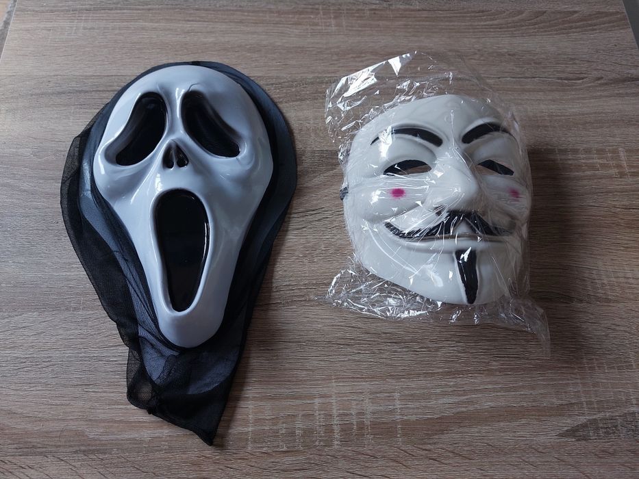 Maska Anonymous Halloween Krzyk