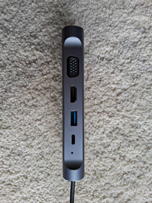 Cablexpert Stacja dokująca USB-C Metal Nano Dock 4K HDMI + LAN 10 in 1