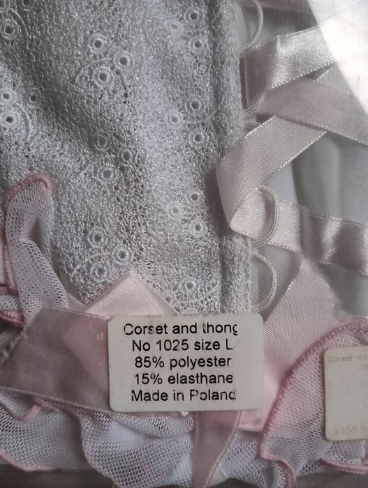 Kaplet gorset kokardki+ stringi