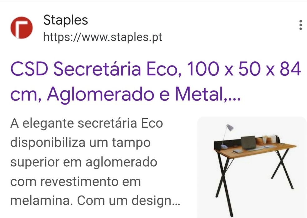 Secretaria Staples Eco