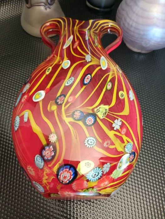 Szkło Murano wazon Millefiori