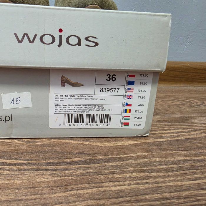 Wojas - Piękne czółenka rozmiar 36
