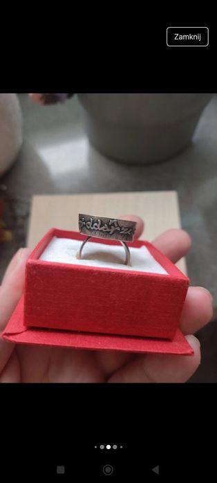 Pierścionek sygnet Rytosztuka herb Gdańska MET