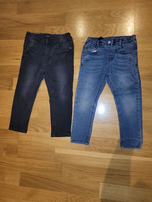 Spodnie rurki jeansy baggy 98 zara Reserved