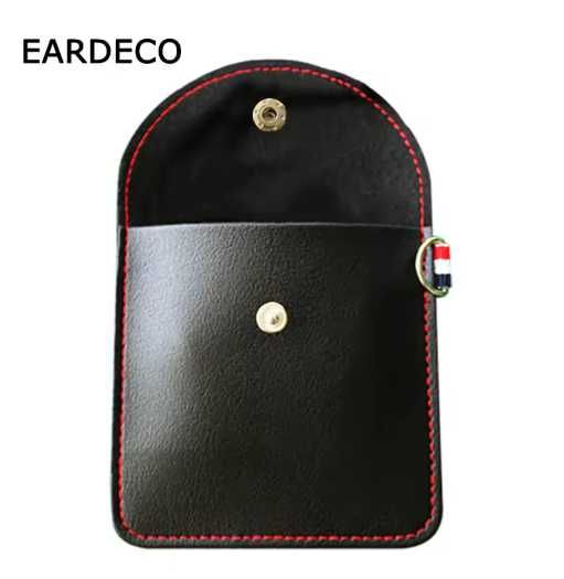 EARDECO Czarne mini etui plus słuchawki douszne