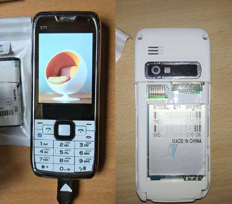 Nokia E71 mini TV 2SIM  Micro CD  + новая  дополнительная AKБ
