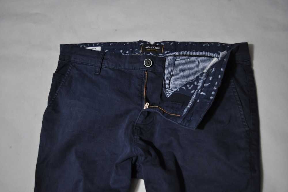 JACK & JONES L 90cm 34/32 męskie spodnie jeansowe slim chinos s9v