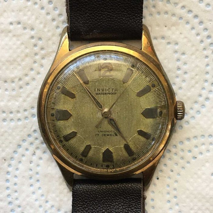 Zegarek męski vintage INVICTA Unishock 17j AS 1506 sprawny bez serwisu
