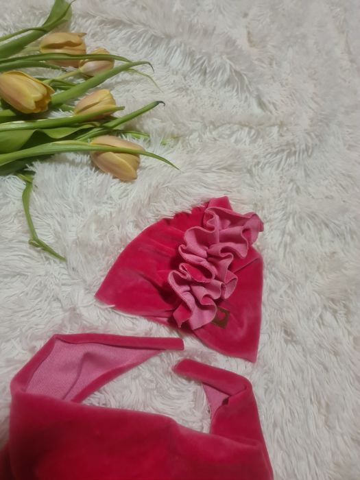 Zestaw * Zyzio&Zuzia * czapka/turban i chusta