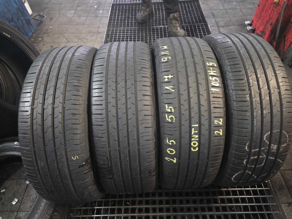 205/55/17 Continenental 6 mm 2022 rok ! Montaż GRATIS !