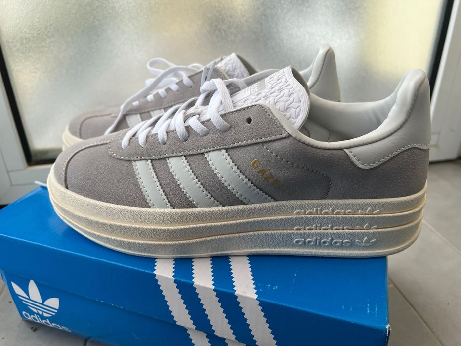 Adidas gazelle bold cinzentos
